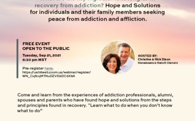 Family Addiction Webinar: September 21, 2021